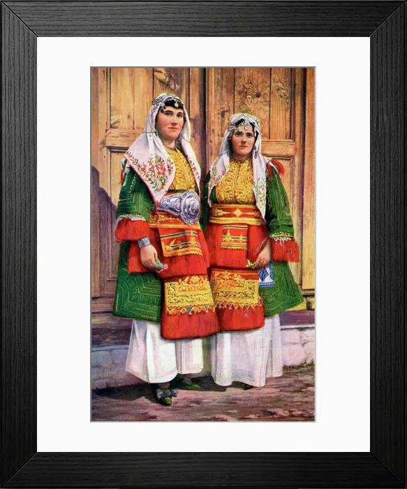 Framed Print : Two Greek women, 1922. Artist: LG Popoff Framed Print : Two Greek women, 1922. Artist: LG Popoff