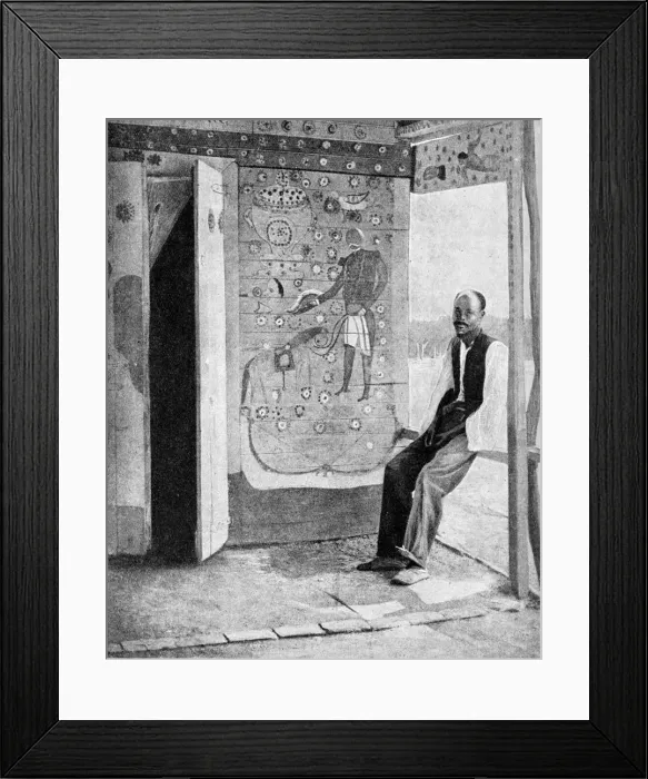 Framed Print : On the threshold of a voodoo temple, Haiti, 1922 Framed Print : On the threshold of a voodoo temple, Haiti, 1922