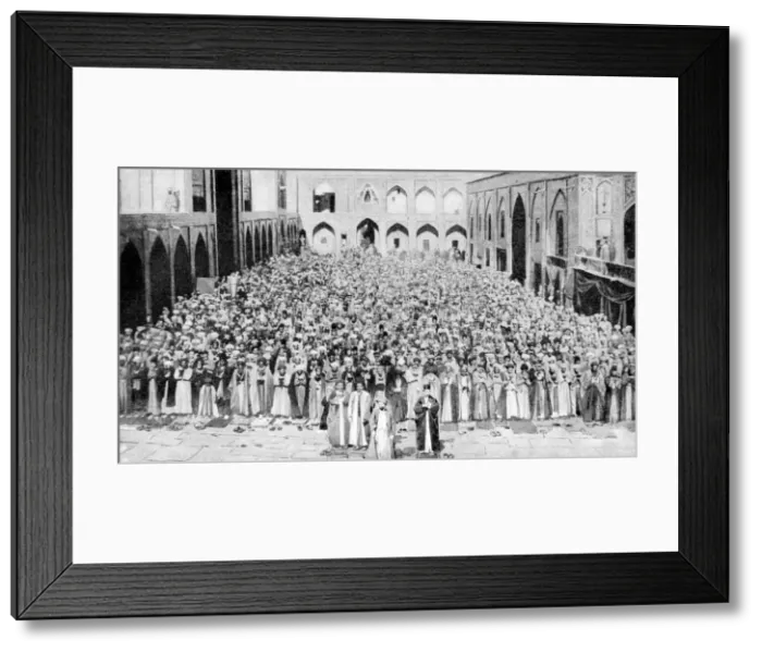 Framed Print : A congregation faces the holy Kaaba in Meccas mosque, Saudi Arabia, 1922 Framed Print : A congregation faces the holy Kaaba in Meccas mosque, Saudi Arabia, 1922