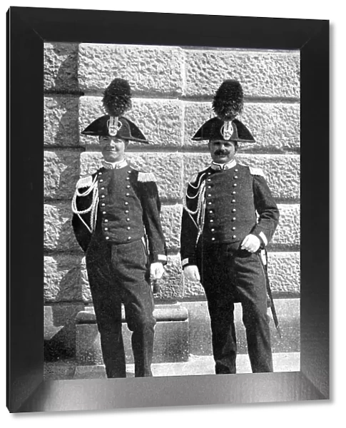 Two Italian policemen, 1922. Artist: Donald McLeish