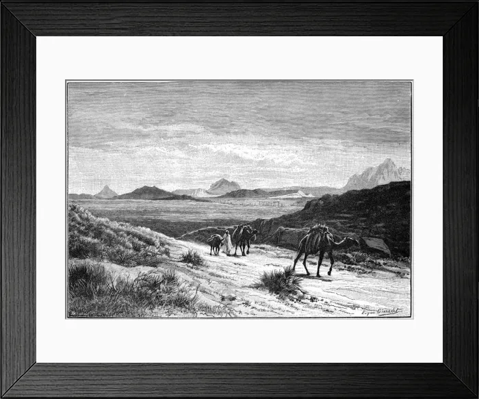 Framed Print : View from the Tellat Pass, Tunisia, c1890 Framed Print : View from the Tellat Pass, Tunisia, c1890