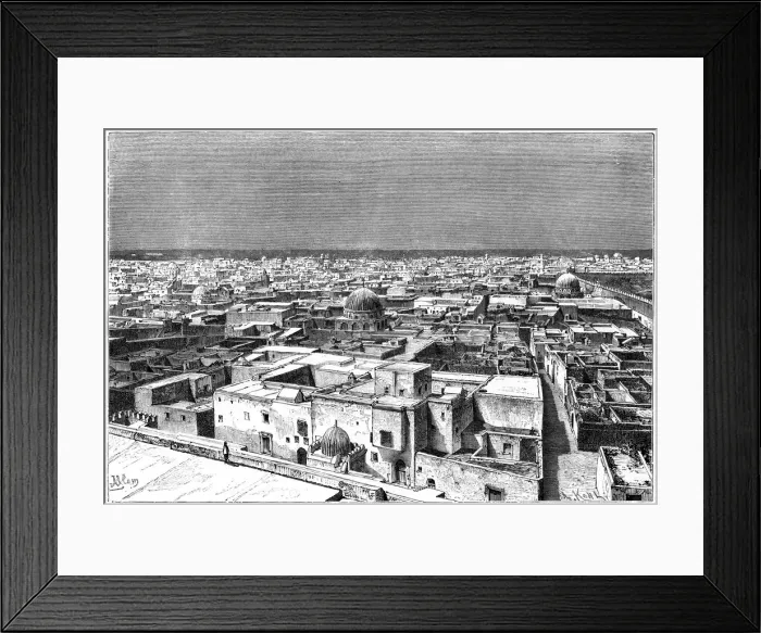Framed Print : View of Kairwan, Tunisia, c1890. Artist: Armand Kohl Framed Print : View of Kairwan, Tunisia, c1890. Artist: Armand Kohl