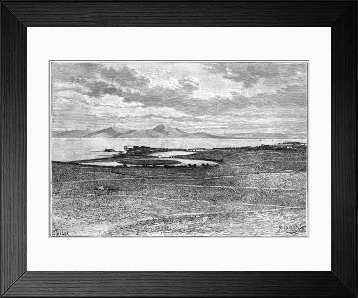 Framed Print : Old ports of Carthage, Tunisia, c1890. Artist: Hildibrand Framed Print : Old ports of Carthage, Tunisia, c1890. Artist: Hildibrand