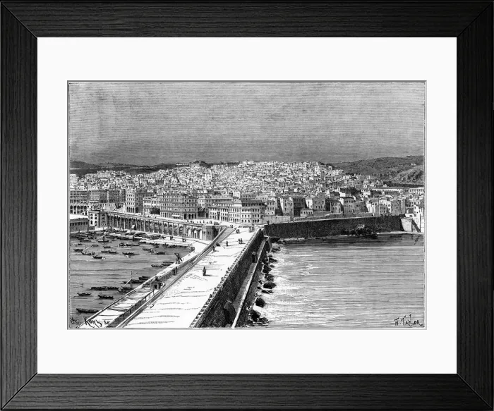 Framed Print : Algiers, Algeria, c1890. Artist: Armand Kohl Framed Print : Algiers, Algeria, c1890. Artist: Armand Kohl