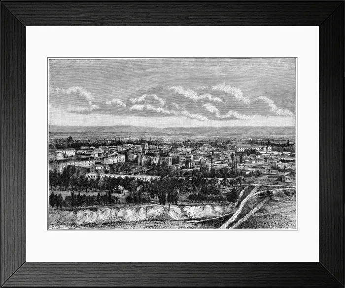 Framed Print : View of Blida, Algeria, c1890. Artist: Armand Kohl Framed Print : View of Blida, Algeria, c1890. Artist: Armand Kohl