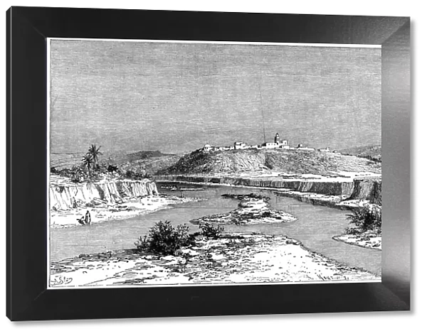 The Mejerda at Slugia, above Mejez-el-Bad, c1890. Artist: Armand Kohl