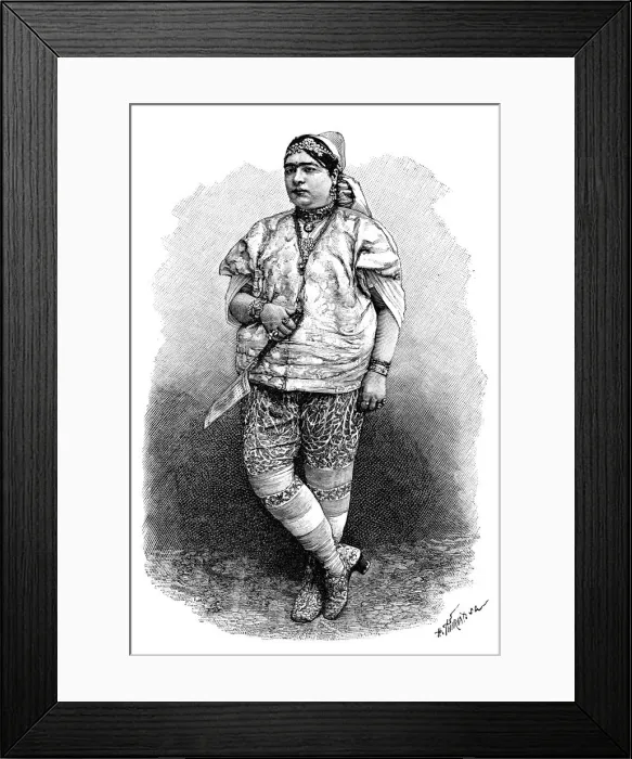 Framed Print : Tunisian Jewess, c1890. Artist: Henri Thiriat Framed Print : Tunisian Jewess, c1890. Artist: Henri Thiriat
