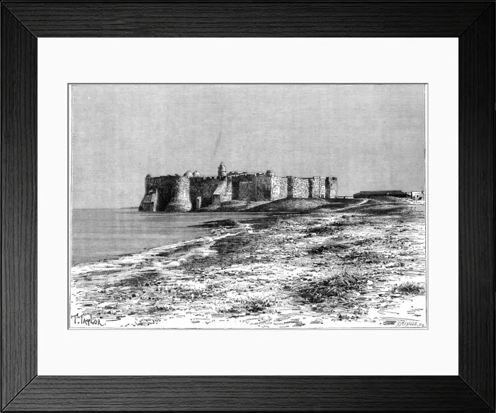Framed Print : Jerba Island, Castle near Humt Suk, Tunisia, c1890. Artist: F Meaulle Framed Print : Jerba Island, Castle near Humt Suk, Tunisia, c1890. Artist: F Meaulle