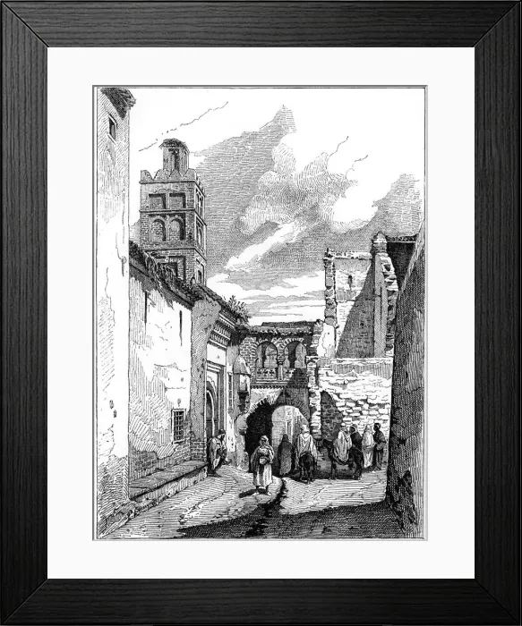 Framed Print : Street view in Tlemcen, Algeria, c1890 Framed Print : Street view in Tlemcen, Algeria, c1890