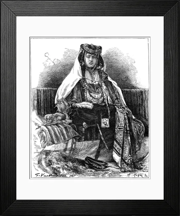 Framed Print : Ouled Nail dancer, Algeria, c1890. Artist: Armand Kohl Framed Print : Ouled Nail dancer, Algeria, c1890. Artist: Armand Kohl