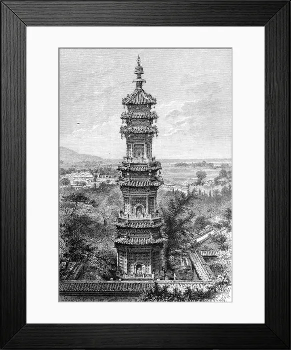 Framed Print : View from the Summer Palace, Peking, c1890 Framed Print : View from the Summer Palace, Peking, c1890