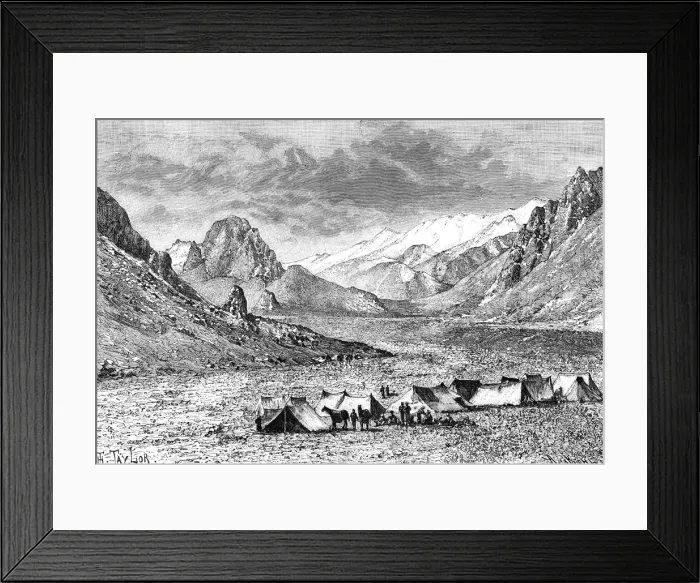 Framed Print : Upper Kara-Kash valley, c1890 Framed Print : Upper Kara-Kash valley, c1890