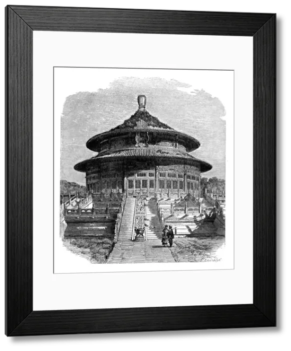 Framed Print : The Temple of Heaven, Peking, c1890. Artist: Laplante Framed Print : The Temple of Heaven, Peking, c1890. Artist: Laplante