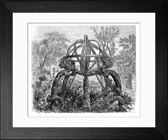 Framed Print : Celestial Sphere in the Old Observatory, Peking, c1890 Framed Print : Celestial Sphere in the Old Observatory, Peking, c1890