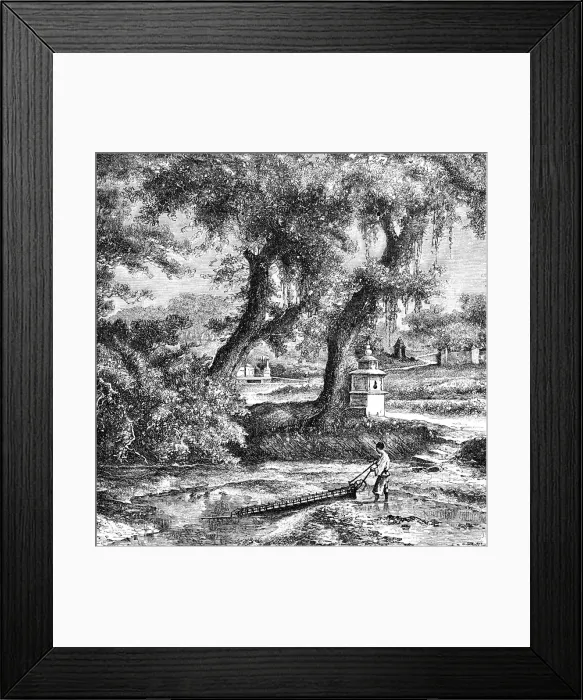 Framed Print : Irrigation pump, South China, c1890 Framed Print : Irrigation pump, South China, c1890