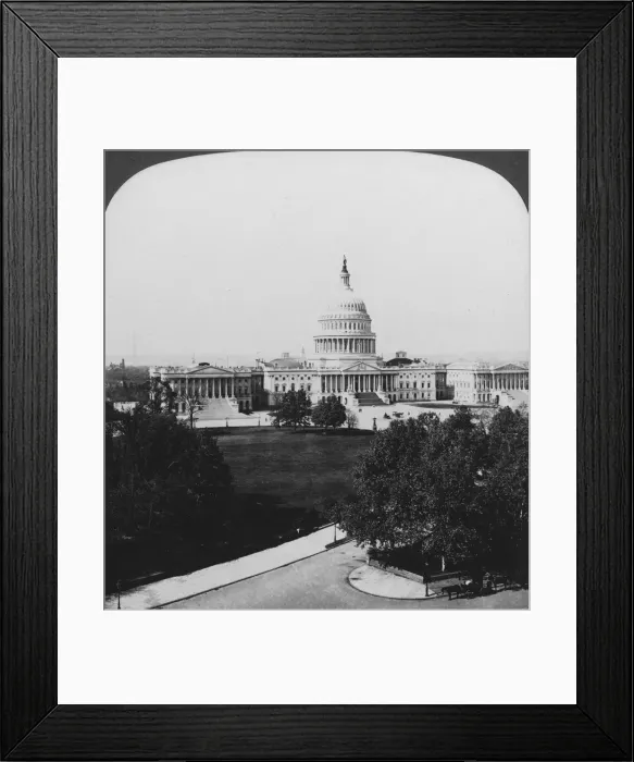 Framed Print : The Capitol, Washington, DC, USA, 1901. Artist: HC White Framed Print : The Capitol, Washington, DC, USA, 1901. Artist: HC White
