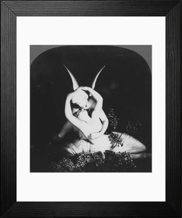 Framed Print : Cupid and Psyche, late 19th century Framed Print : Cupid and Psyche, late 19th century
