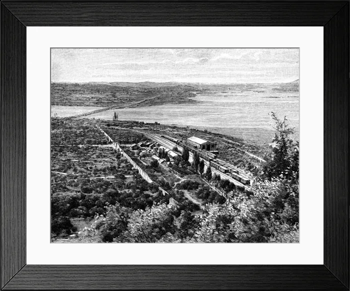 Framed Print : Rio Laja and the Biobio Confluence, Chile, 1895 Framed Print : Rio Laja and the Biobio Confluence, Chile, 1895