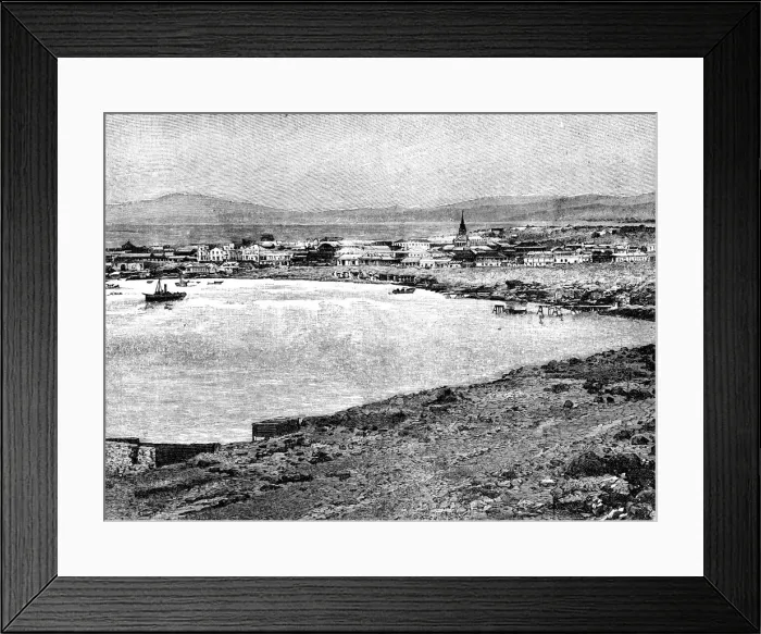 Framed Print : Caldera, Chile, 1895 Framed Print : Caldera, Chile, 1895
