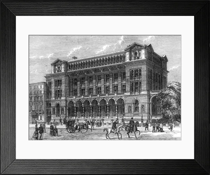 Framed Print : New science schools, South Kensington, London, 19th century Framed Print : New science schools, South Kensington, London, 19th century