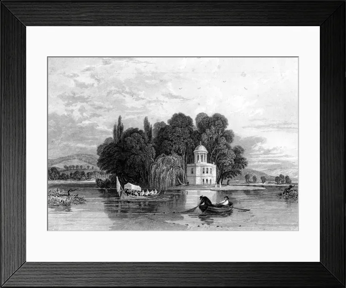 Framed Print : The Island, Henley-on-Thames, Oxfordshire, 1830 Framed Print : The Island, Henley-on-Thames, Oxfordshire, 1830