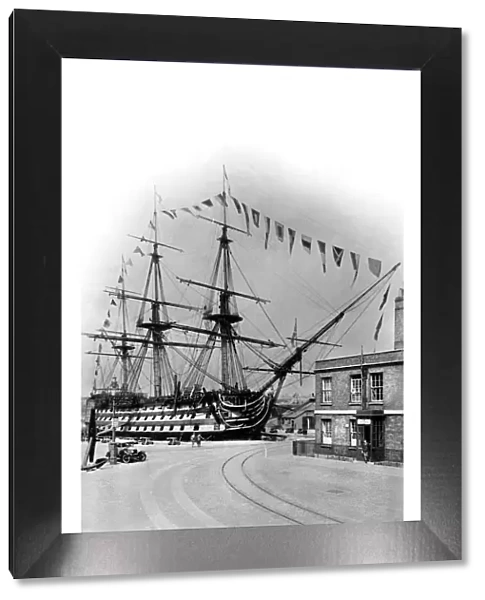 HMS Victory, Portsmouth, Hampshire, early 20th century. Artist: Wright & Logan