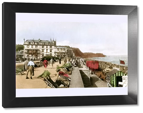 East Cliff Promenade, Teignmouth, Devon, early 20th century. Artist: EP Bucknall