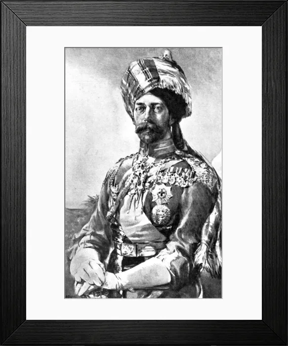 Framed Print : The King Emperor as Colonel-In-Chief, Lancers, Indian Army, 1914 Framed Print : The King Emperor as Colonel-In-Chief, Lancers, Indian Army, 1914