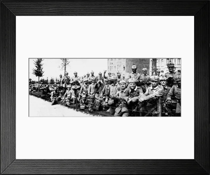 Framed Print : German Imperial Guard in Brussels, First World War, 1914 Framed Print : German Imperial Guard in Brussels, First World War, 1914