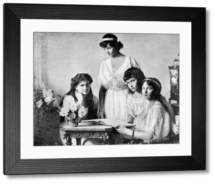 Framed Print : Russian Royal ladies, Tsarkoe Military Hospital, 1914 Framed Print : Russian Royal ladies, Tsarkoe Military Hospital, 1914
