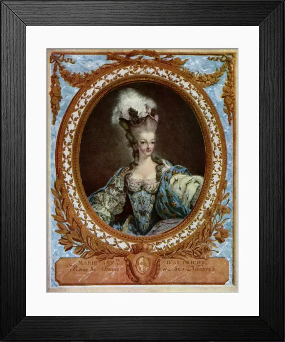 Framed Print : Marie Antoinette (1755-1793), queen consort of King Louis XVI of France, 1777 (1931). Artist: Jean-Francois Janinet Framed Print : Marie Antoinette (1755-1793), queen consort of King Louis XVI of France, 1777 (1931). Artist: Jean-Francois Janinet