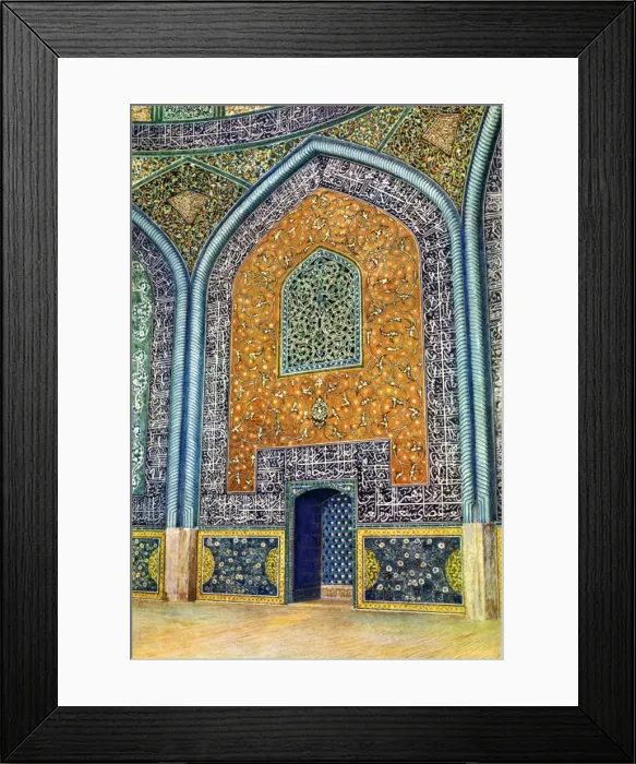 Framed Print : Wall panel in the mosque of Sheikh Lutfullah, Isfahan, Iran, 1931. Artist: Harold E Hare Framed Print : Wall panel in the mosque of Sheikh Lutfullah, Isfahan, Iran, 1931. Artist: Harold E Hare