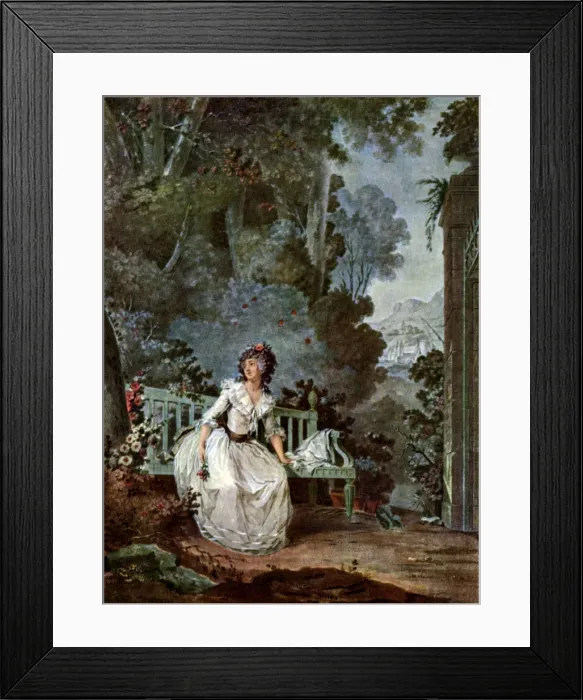 Framed Print : Nina, 1787 (1931). Artist: Jean-Francois Janinet Framed Print : Nina, 1787 (1931). Artist: Jean-Francois Janinet