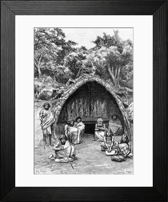 Framed Print : Todas, India, 1895. Artist: Armand Kohl Framed Print : Todas, India, 1895. Artist: Armand Kohl