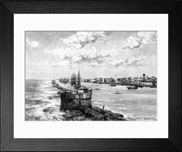 Framed Print : The port of Recife, Brazil, 1895 Framed Print : The port of Recife, Brazil, 1895