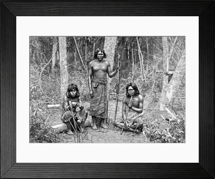 Framed Print : Angaite Indians, North Chaco, Paraguay, 1895 Framed Print : Angaite Indians, North Chaco, Paraguay, 1895