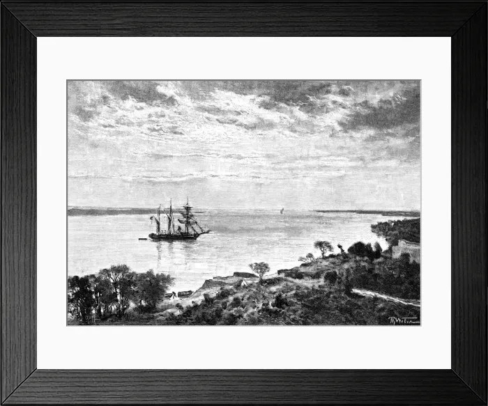 Framed Print : The Parana river, South America, 1895 Framed Print : The Parana river, South America, 1895
