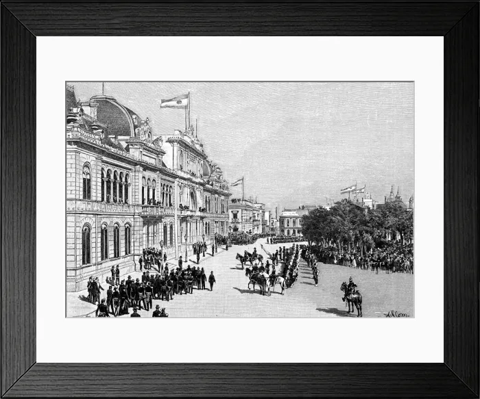 Framed Print : Congress buildings, Buenos Aires, Argentina, 1895 Framed Print : Congress buildings, Buenos Aires, Argentina, 1895