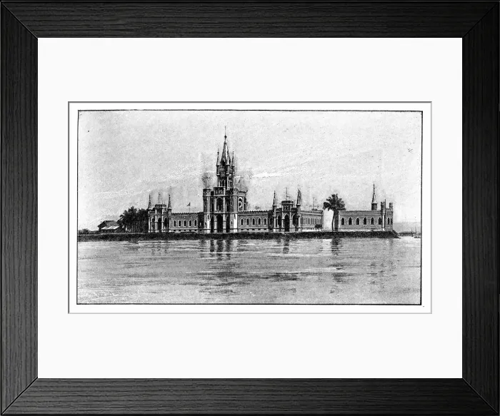 Framed Print : The miniature palace on Fiscal Island, Guanabara Bay, Brazil, 1895 Framed Print : The miniature palace on Fiscal Island, Guanabara Bay, Brazil, 1895
