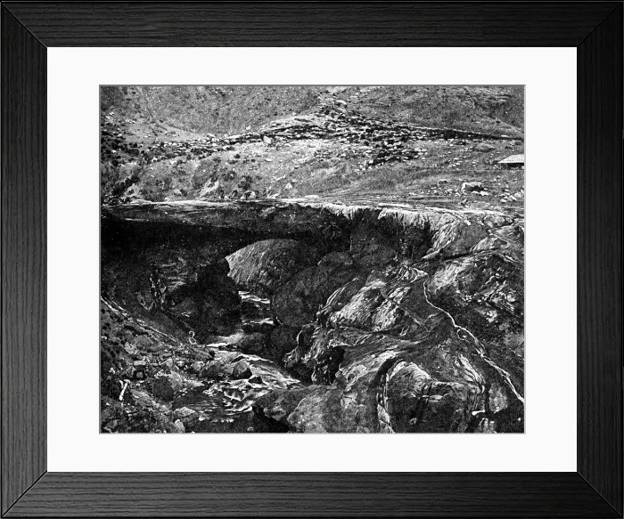 Framed Print : An Inca Bridge, Peru, 1895 Framed Print : An Inca Bridge, Peru, 1895