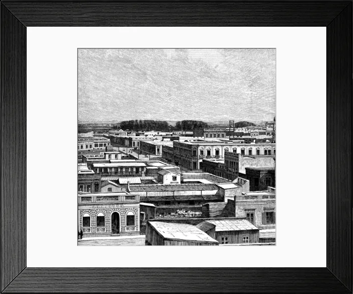 Framed Print : La Plata, Buenos Aires, Argentina, 1895 Framed Print : La Plata, Buenos Aires, Argentina, 1895