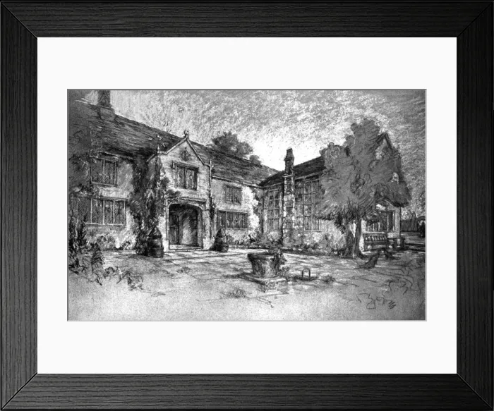 Framed Print : House designed upon old English farmhouse, 1925. Artist: M Adams-Acton Framed Print : House designed upon old English farmhouse, 1925. Artist: M Adams-Acton