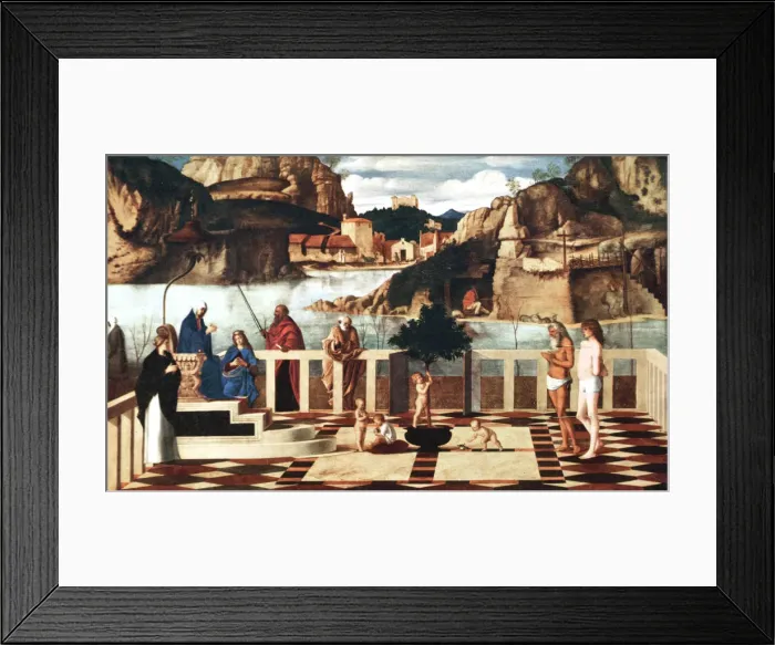 Framed Print : The Sacred Allegory, 1490-1500, (1925) Framed Print : The Sacred Allegory, 1490-1500, (1925)