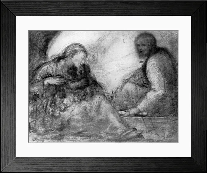 Framed Print : The Madonna and Child and St Joseph, early 16th century, (1931). Artist: Correggio Framed Print : The Madonna and Child and St Joseph, early 16th century, (1931). Artist: Correggio