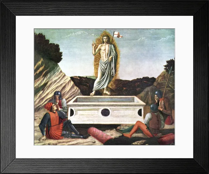 Framed Print : The Resurrection, mid 15th century, (1930). Artist: Andrea del Castagno Framed Print : The Resurrection, mid 15th century, (1930). Artist: Andrea del Castagno
