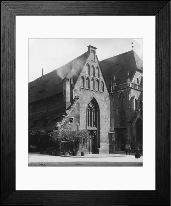 Framed Print : Bratwurstglockchen, Nuremberg, Bavaria, Germany, c1900. Artist: Wurthle & Sons Framed Print : Bratwurstglockchen, Nuremberg, Bavaria, Germany, c1900. Artist: Wurthle & Sons