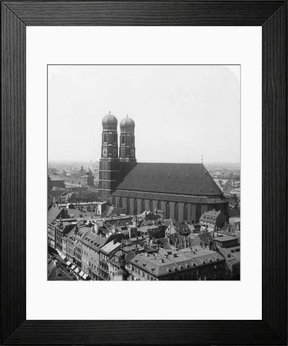 Framed Print : The Frauenkirche, Munich, Germany, c1900. Artist: Wurthle & Sons Framed Print : The Frauenkirche, Munich, Germany, c1900. Artist: Wurthle & Sons