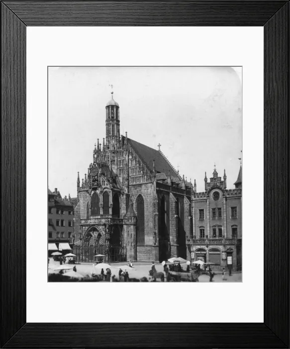 Framed Print : The Frauenkirche, Nuremberg, Bavaria, Germany, c1900. Artist: Wurthle & Sons Framed Print : The Frauenkirche, Nuremberg, Bavaria, Germany, c1900. Artist: Wurthle & Sons