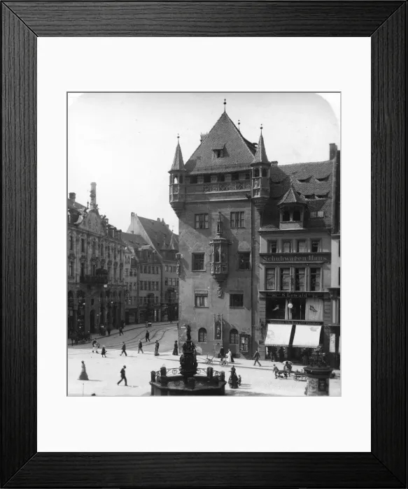 Framed Print : Nassauer Haus, Nuremberg, Bavaria, Germany, c1900. Artist: Wurthle & Sons Framed Print : Nassauer Haus, Nuremberg, Bavaria, Germany, c1900. Artist: Wurthle & Sons