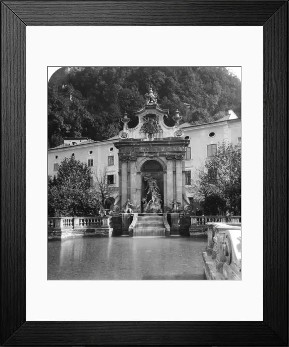 Framed Print : Pferdeschwemme, Salzburg, Austria, c1900. Artist: Wurthle & Sons Framed Print : Pferdeschwemme, Salzburg, Austria, c1900. Artist: Wurthle & Sons